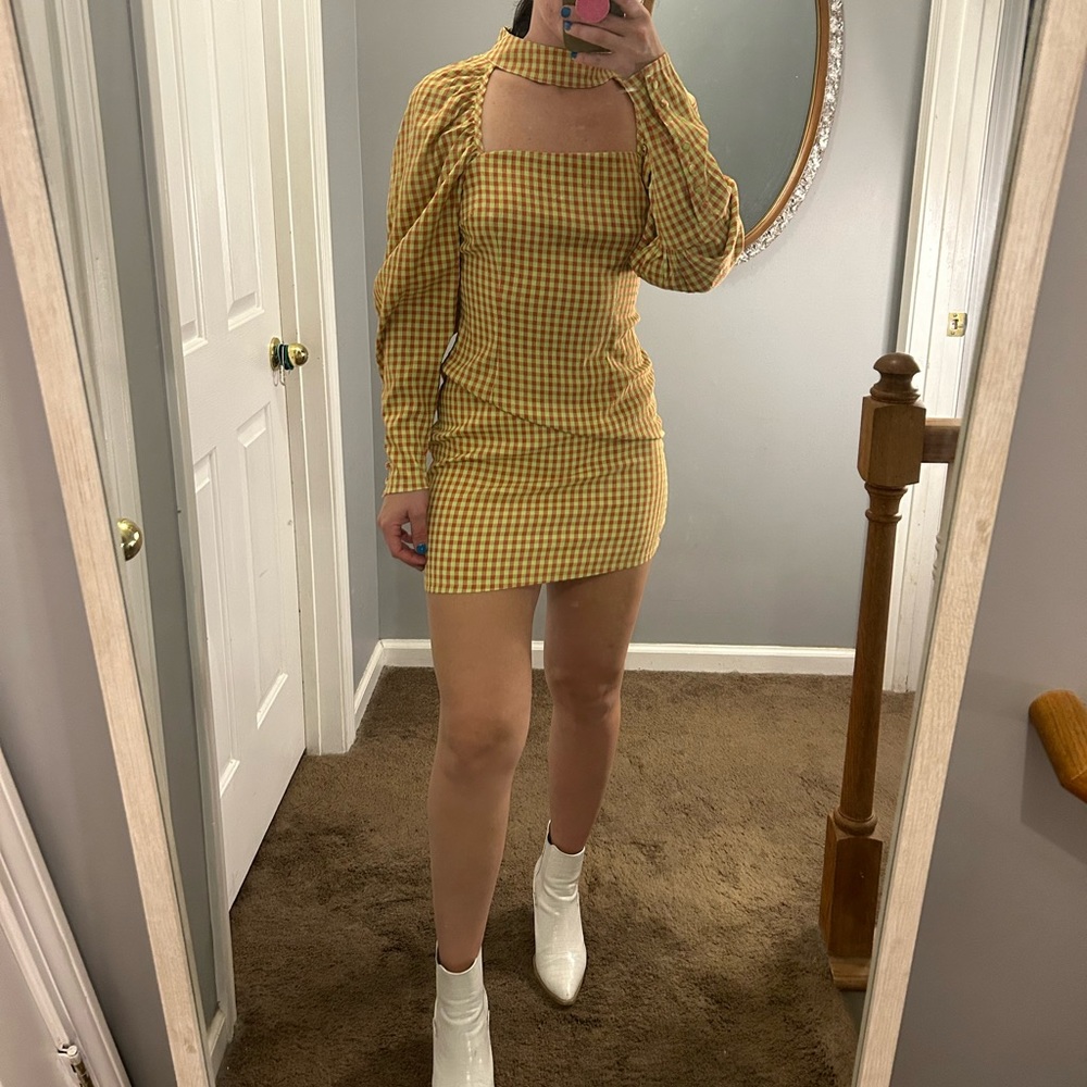 Nasty Gal high neck mini dress